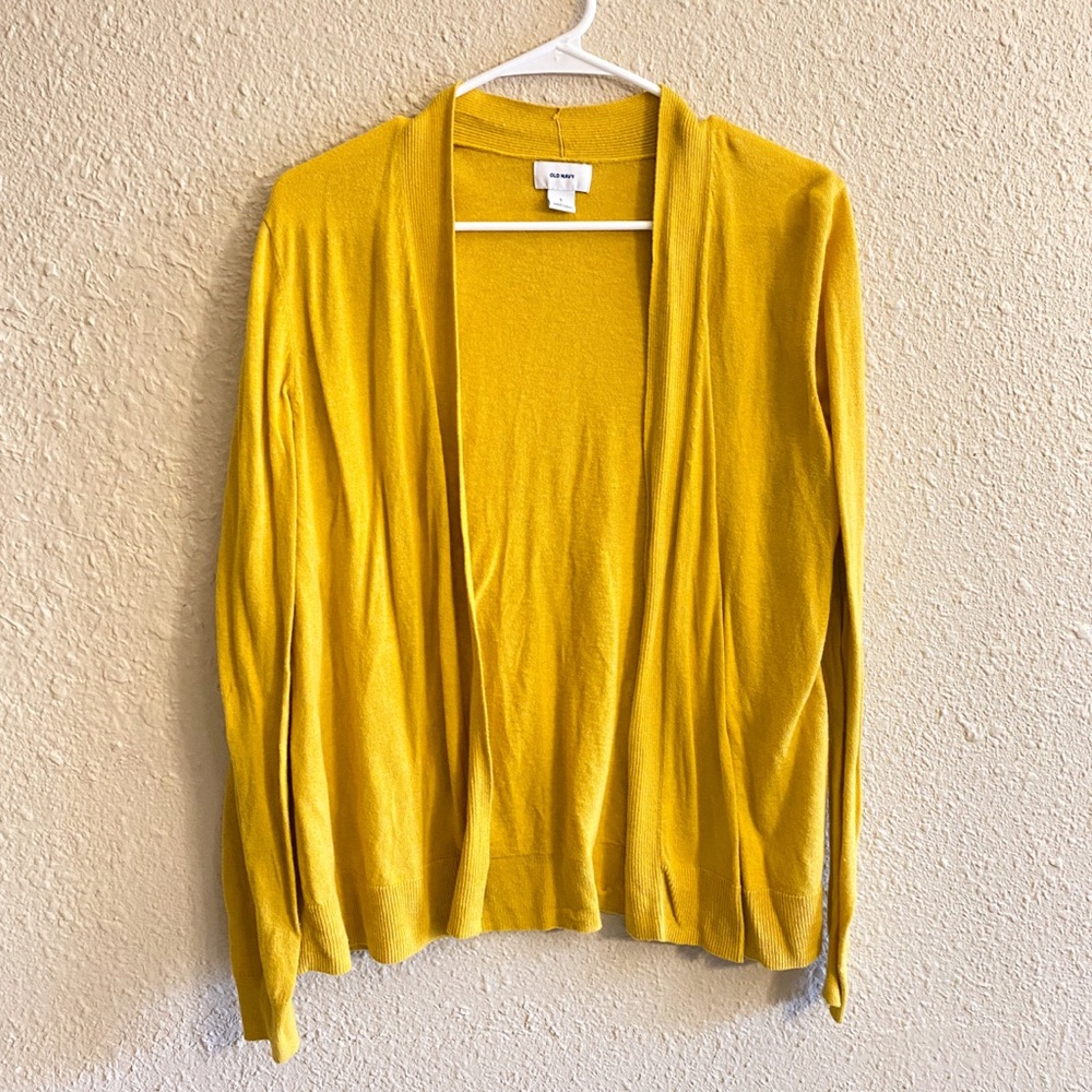 Old Navy Mustard Yellow Cardigan - Large
